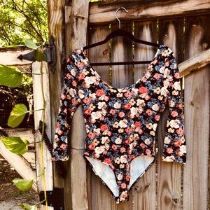 Floral Long Sleeve Bodysuit
